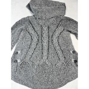 Anthropologie Angel Of The North Cable Knit Sweater Gray Size S Cozy Textured Kn